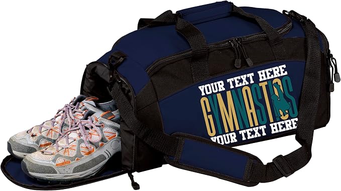 Personalized Men’s Gymnastics Duffel Bag – Custom Name & Team Colors Gym Bag for Boys Gymnast – Athlete Gear Bag for Practice, Meets & Travel by all+about+me+company