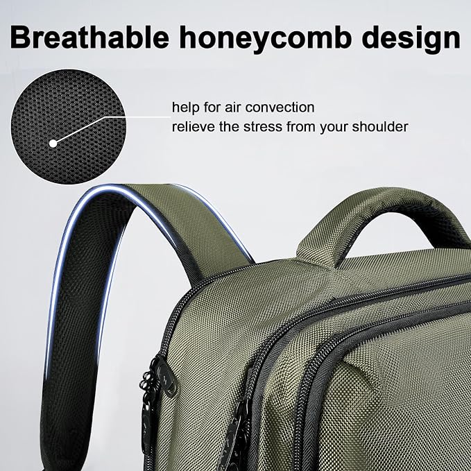 MATEIN Green Travel Backpack 45L, Luggage Backpack for Travel Carry On | Flight Approved, Large Capacity, 18 Inch Backpack Suitcase, Overnight Weekend Travel Bag, Laptop Compartment, Lots of Pockets - Image 8