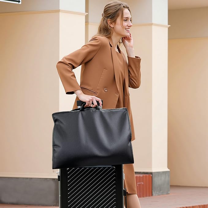 Garment Bag Travel Suit Storage: 63 Inch 3 Packs Fabric Breathable Zippered - Clothes Covers Carry Shoe Pockets Lightweight - Women Travel Wardrobe Protector Hanging Up Multiple - Image 6