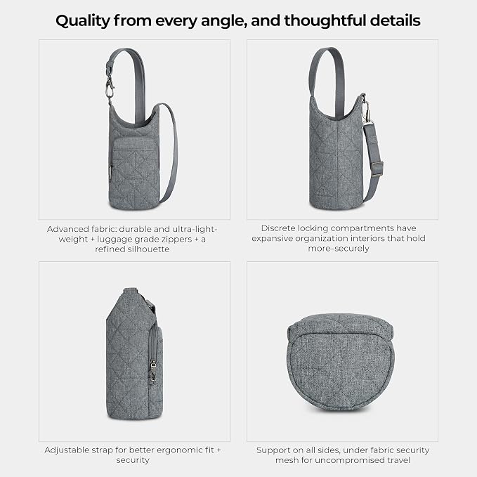 Travelon Anti-Theft Boho Insulated Water Bottle Tote - Image 5