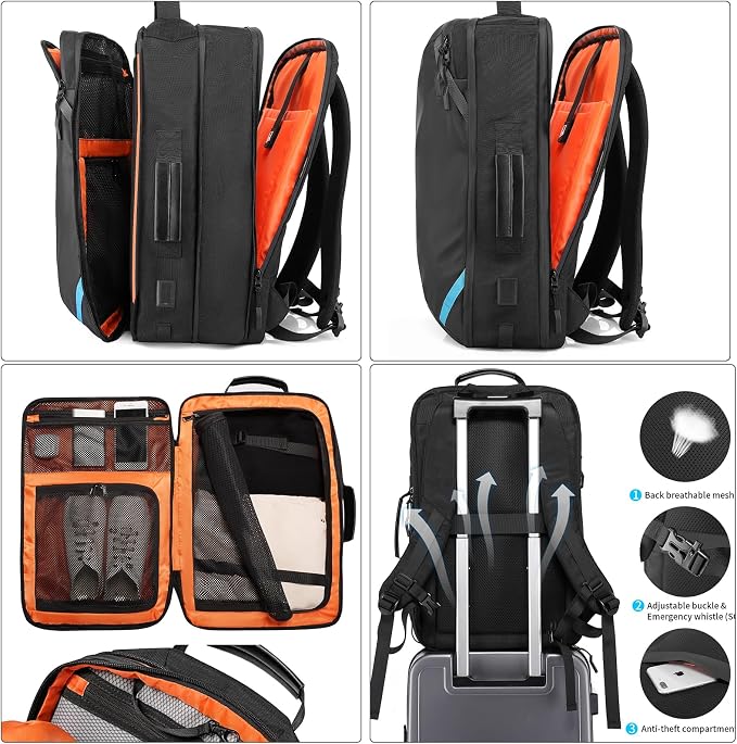 TANGCORLE Vacuum-Compressed Travel Backpack: Expandable, Airline-Approved Laptop Backpack—Unisex Business Backpack - Image 5