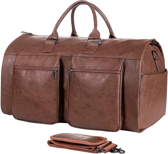 seyfocnia Convertible Travel Garment Bag,Carry on Garment Duffel Bag for Men Women - 2 in 1 Hanging Suitcase Suit Business Travel Bag by Seyfocnia