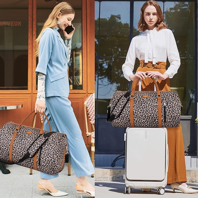 Garment Bag for Travel Convertible Carry On Garment Bag Large Travel Duffel Bags for Women 2 in 1 Hanging Suitcase Suit Travel Bags for Women & Men 3pcs Set - Image 6