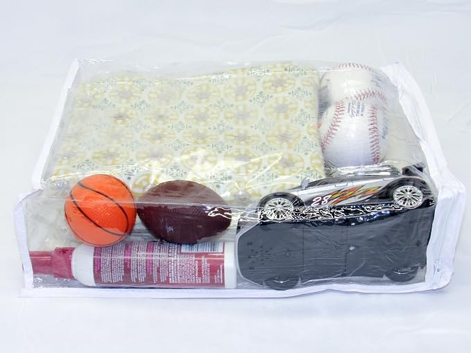 4-Pack Heavy Duty Vinyl Zippered Closet Storage Bags (Clear) for Sweaters, Blankets, Comforters, Bedding Sets and Much More! (11" x 15" x 4") 2.9 Gallon - Image 5