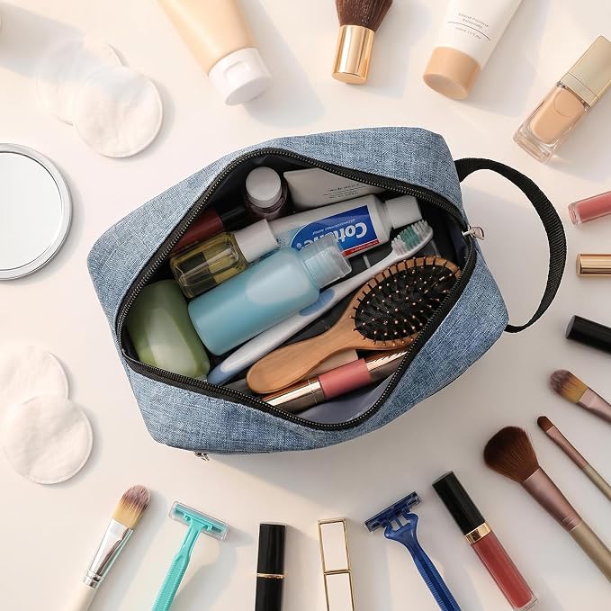 48 Pcs Travel Toiletry Bag for Men Women Bulk Large Water Resistant Shaving Bag Hanging Cosmetic Bag Makeup Travel Pouch Foldable Toiletry Organizer (48, Light Blue) - Image 4