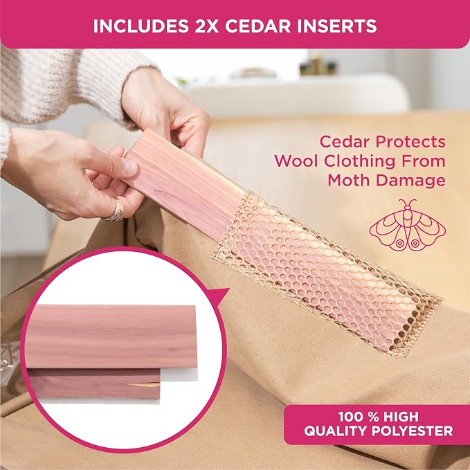 2-Tier Under-Sink Organizer With Full-Extension Slides, 2 Pack, Beige | Protects from Moths, Moisture, Dirt & Dust, Underbed Storage Bags for Clothes, Cashmere Sweaters, Bedding & More - Image 2