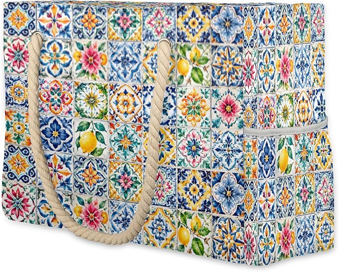 Large Beach Bag with Zipper Beach Bags for Women Water Resistant Swim Pool Bag by Unknown