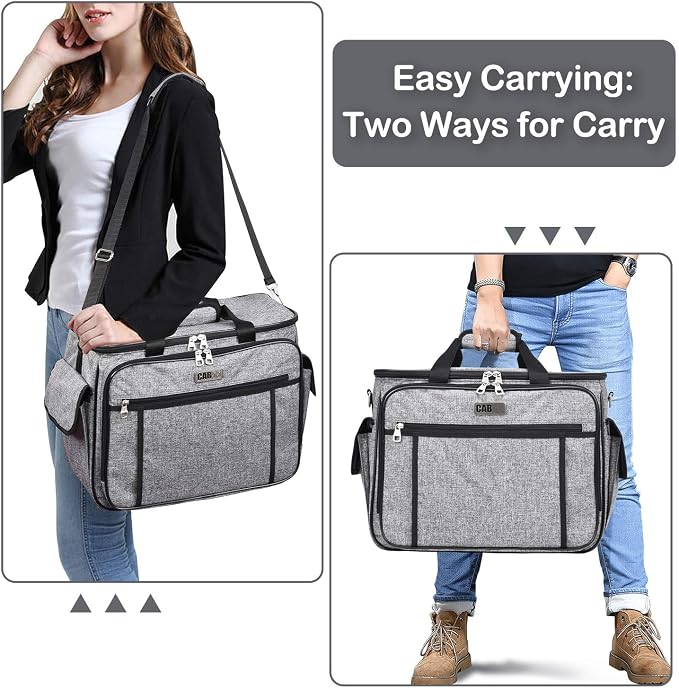 CAB55 Sewing Machine Case - Carrying Bag with Removable Padding, Tote for Machine and Accessories - Image 7