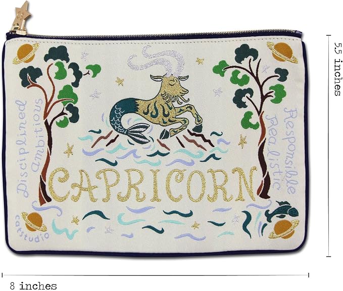 Catstudio Astrology Zipper Pouch, 5x7 Travel Toiletry Bag, Makeup Bag, Dog Treat Pouch, or Travel Purse - Image 7