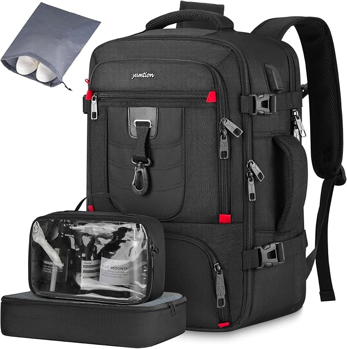 YAMTION Carry On Backpack for Men,Travel Backpack with 3 Packing Cubes for Women,Laptop Backpack Airline Approved Weekender Bag Mochila Viaje para Hombres by YAMTIONBAGS