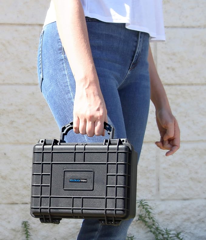 Cloudten 9 inch Airtight Case with Impact Absorbing Customizable Foam, Includes Case Only - Image 4