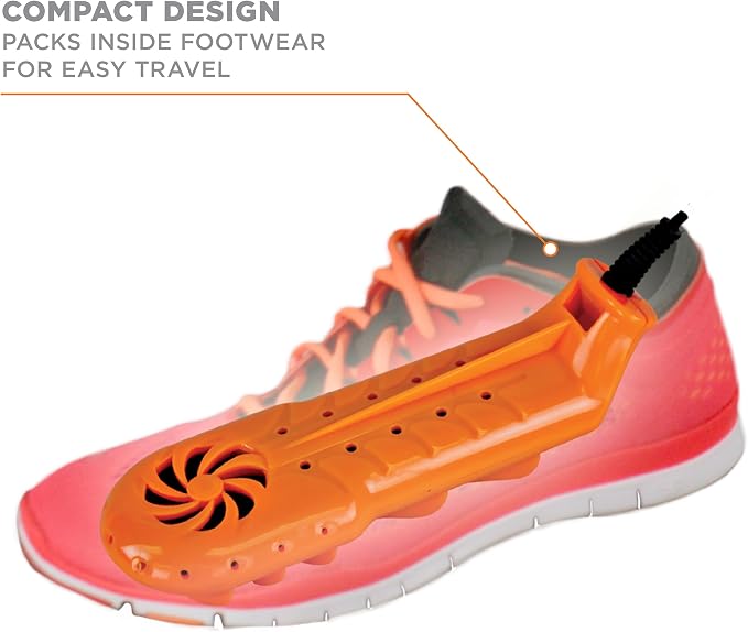 DryGuy Travel Dry DX Boot Dryer and Shoe Dryer, Orange & Black - Image 4