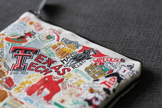 catstudio Texas Tech University Collegiate Zipper Pouch Purse | Holds Your Phone, Coins, Pencils, Makeup, Dog Treats, & Tech Tools - Image 4