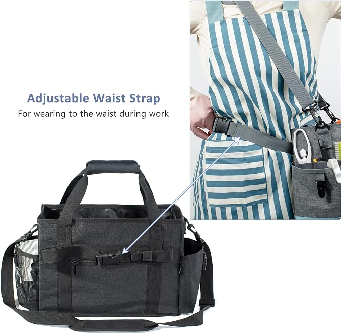 Large Cleaning Caddy for Cleaning Suppliers Organizer,15" Storage Organizer for House Clean Essential, Wearable Cleaing Bag, Storage Caddy for Housekeeping - Image 3