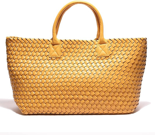 Woven Bag Shopper Bag Travel Handbags and Purses Women Tote Bag Large Capacity Shoulder Fashion Bags by Weayouth