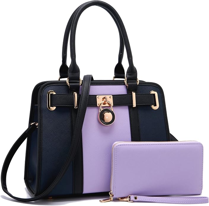 Qiyuer Structured Satchel Tote Handbags Set Women Purses with RFID Wallet | Premium, Sturdy, Spacious, Chic for Daily & Work, Vegan PU Leather, Multi-way Carry, Large Capacity RFID Wallet, Ideal Gift - Image 8