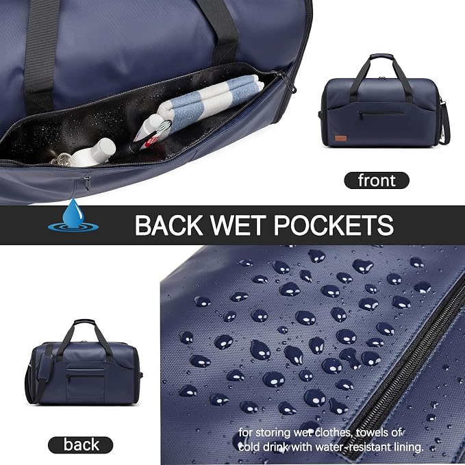 Garment Bags for Travel,45L Carry on Convertible Garment Duffle bag for Men Women - 3 in 1 Hanging Suit Travel Bag with Shoulder Strap - Image 4