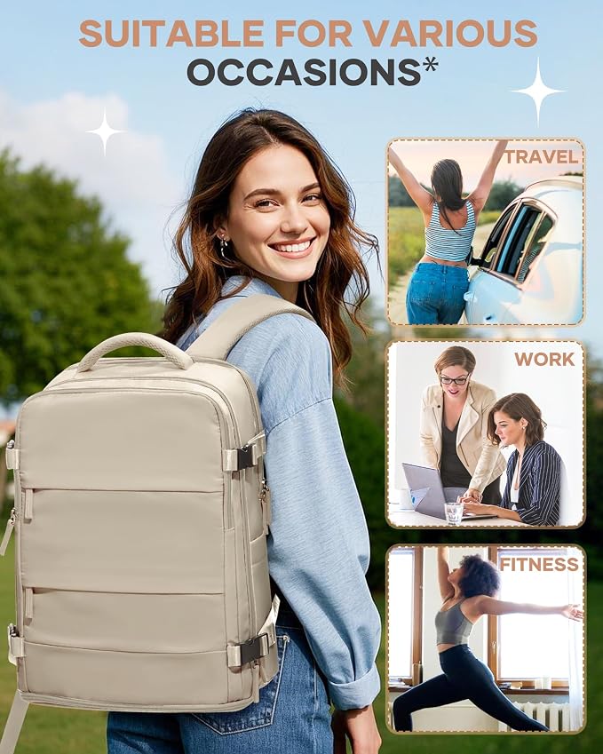 coofay Travel Backpack For Women Men Airline Approved Carry On Backpack Flight Approved Waterproof Sports Luggage Backpack Casual Daypack Small Hiking Backpack - Image 9