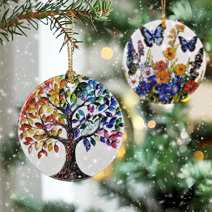 Tree of Life Ornament, Christmas Ornament – Christmas Tree Decor, Holiday Decoration, Stocking Stuffer, Festive Gift Idea, Gifts for Friends, Family