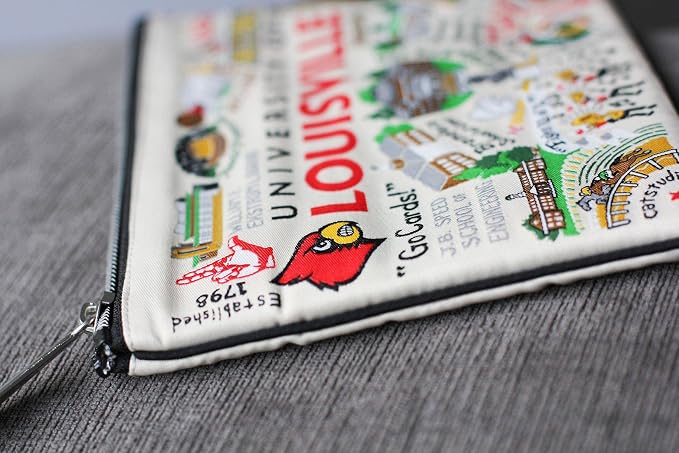 catstudio University of Louisville Collegiate Zipper Pouch Purse | Holds Your Phone, Coins, Makeup, Dog Treats, & Tech Tools - Image 4