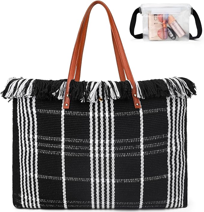 IBFUN Neoprene Bag, Large Multipurpose Beach Bag Neoprene Tote Bag with Inner Pocket for Women/Pool by IBFUN