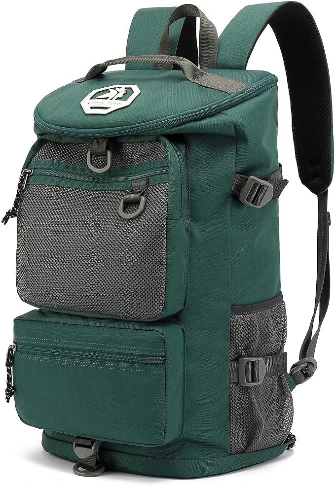 Kalesi Gym Duffle Bag Backpack 4-Way Waterproof with Shoes Compartment for travel Sport Hiking laptop (Green) by Kalesi