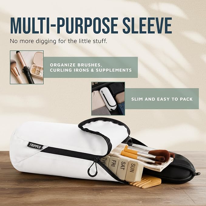 Toiletry Bag Kit 3 Piece Set: Hanging Travel Toiletry Bag + 311 TSA Cosmetic Liquid Bag + Accessory Organizer Pouch - Image 5