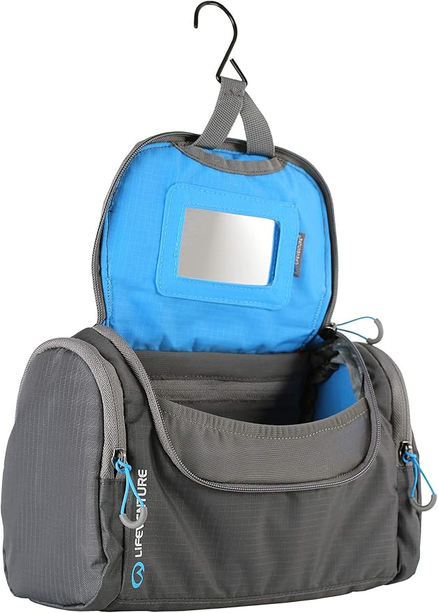 Lifeventure Hanging Wash Bag (Grey) - Image 4
