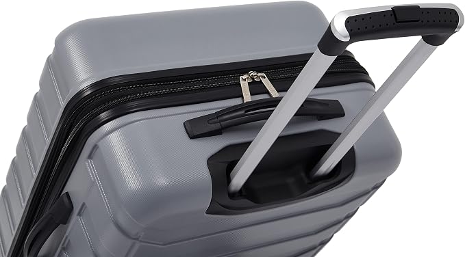 Wrangler 4 Piece Miami Luggage and Packing Cubes Set, Sharkskin - Image 8