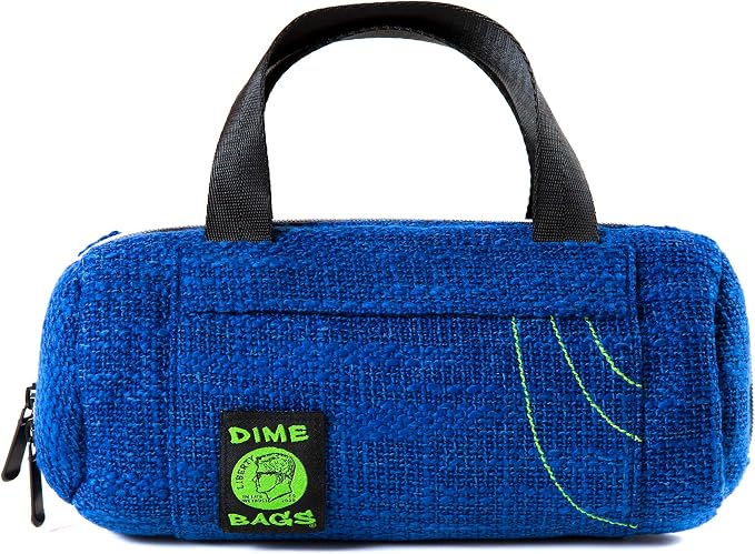 Dime Bags Padded Duffle Tube, Hemp Gear Bag with Heavy Padding for Glass, Electronics, Travel & Storage, With Exterior/Interior Pockets & Durable Handles (Midnight, 10 Inch) by DIMEBAGS