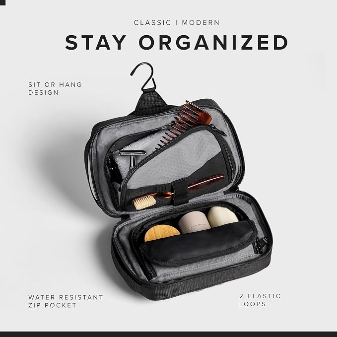 TUMI - Alpha Bravo Response Travel Kit - Men's Travel Organizer - Hanging Toiletry Bag - 6.25" X 9.5" X 3.5" - Black - Image 3