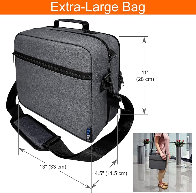 Extra Large Pill Bottle Organizer, Travel Medicine Bag with Lock | Modular prescription bottle organizer with large-capacity storage for vitamins, supplements, med supplies and small devices - Image 2