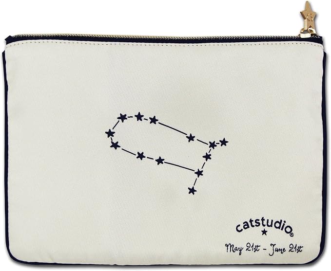 Catstudio Astrology Zipper Pouch, 5x7 Travel Toiletry Bag, Makeup Bag, Dog Treat Pouch, or Travel Purse - Image 2
