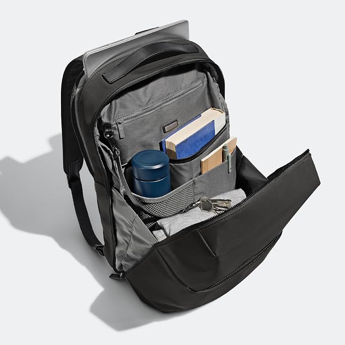 Away The Everywhere Zip Backpack - Personal Item Airline Approved Backpack with 16” Padded Laptop Sleeve, Water Bottle Pocket, Interior and Exterior Pockets - Fits Up to 16-Inch Laptops - Jet Black - Image 7