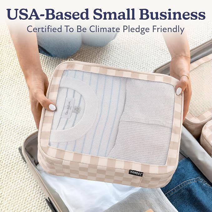 Vandel TSA-Friendly Packing Cubes for Carry On, Mesh Suitcase Organizer Bags Set, Small Packing Cubes for Travel Organizer Bags for Women with Mesh Panel and Durable Zippers, Luggage Cube Set of 4 - Image 6