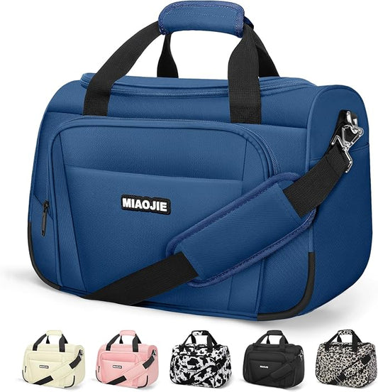 Underseat Carry On Luggage Lightweight Travel Tote Weekender Bag Overnight Duffle Bag for Travel, Travel Essentials Personal Item Travel Bag for Women and Men, Blue-16Inch by MIAOJIE
