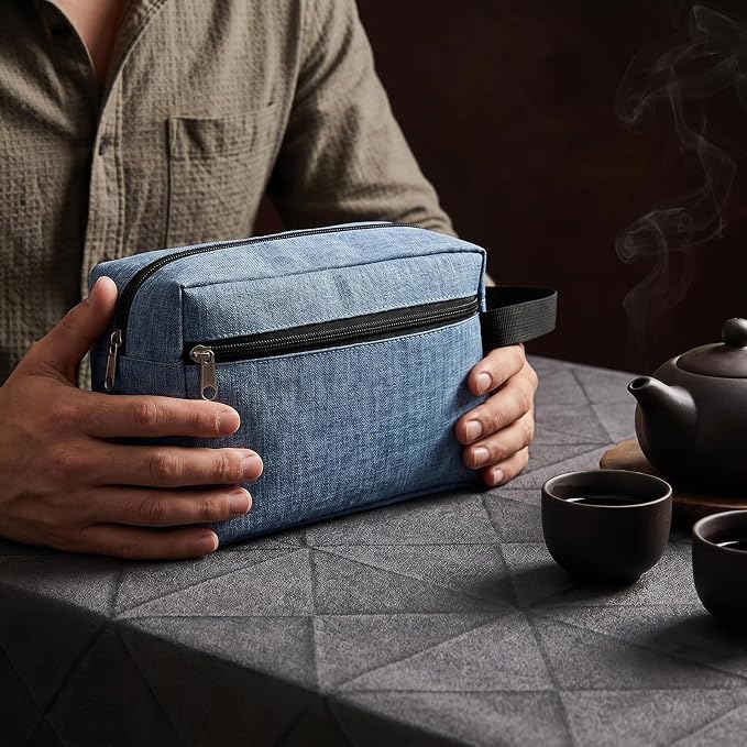 48 Pcs Travel Toiletry Bag for Men Women Bulk Large Water Resistant Shaving Bag Hanging Cosmetic Bag Makeup Travel Pouch Foldable Toiletry Organizer (48, Light Blue) - Image 6