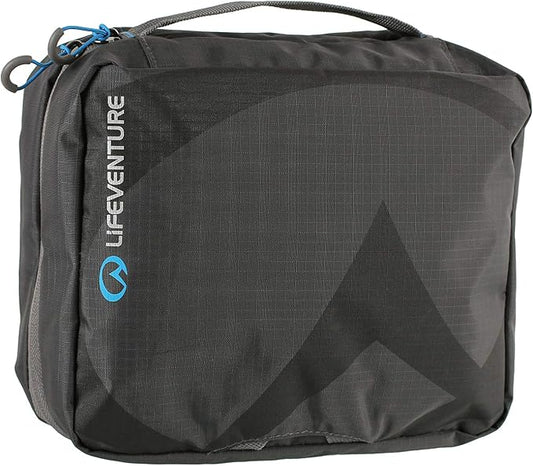 Lifeventure Wash Bag for Men & Women Water-Resistant Travel Hanging Wash Bag with Mirror and Dry/Wet Separation Pockets by Lifeventure