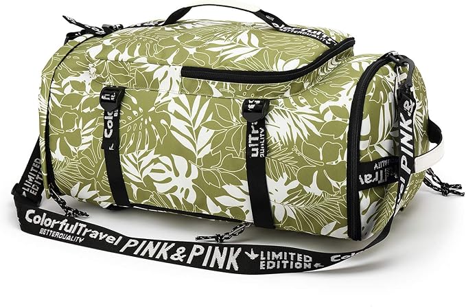 Kalesi Gym Duffle Bag Backpack 4-Way Waterproof with Shoes Compartment for travel Sport Hiking laptop (olive-green) - Image 7