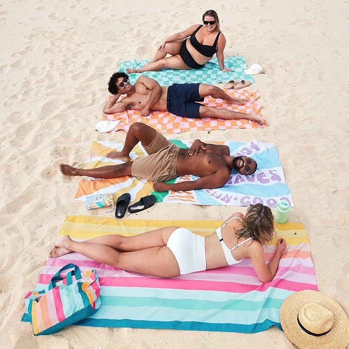 Dock & Bay Beach Towel - Quick Dry, Sand Free - Compact, Lightweight - 100% Recycled - Includes Bag - Vitamin Sea - Large (160x90cm, 63x35) - Image 7