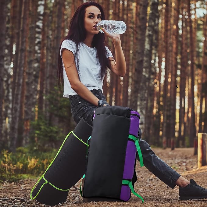 MIER Large Duffle Bag Backpack for Travel Camping Gym Sports, 45L/60L/90L | Water Resistant, Convertible Duffel, Detachable Backpack Straps, Shoe Compartment, Heavy-Duty Tarpaulin, 3 Sizes - Image 8