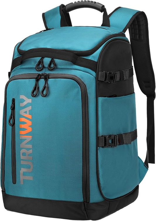 TurnWay Ski/Snowboard Boot Backpack/Ski Boot Backpack | Excellent for Store All Gear | Travel with Waterproof Exterior, Reflective Strip for Men, Women and Youth by turnway