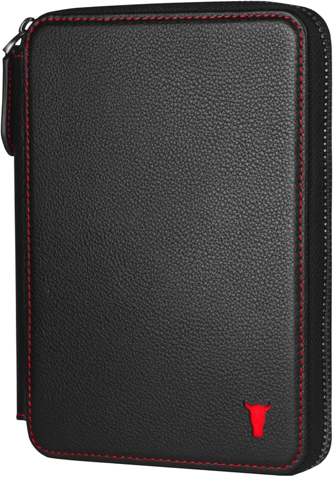 TORRO Travel Wallet – Genuine Leather Travel Organiser with Passport Holder and Detachable Cardholder by TORRO
