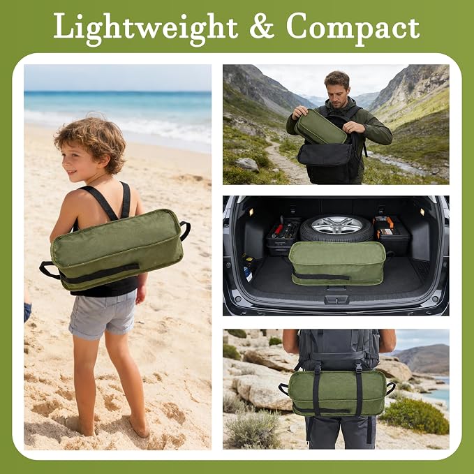 Ultralight Camping Chair,Compact Folding Chair with Anti-Sinking Large Feet and Storage Bag,Lightweight Backpack Chair for Naturehike,Travel,Beach,Hiking - Image 6