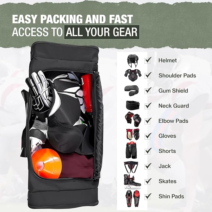 Jetstream Heavy Duty Multi Pocket Durable Sports Gym Equipment Travel Duffel Bag - Image 7