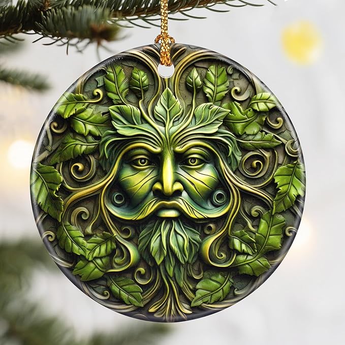 Christmas Ornaments, Dodosky 2.8in Ceramic Plant Ornament, Xmas Decor, Christmas Tree Ornaments, Xmas Decorations for Tree, Holiday Ornament, Gifts for Plant Lovers, Gifts for Men, Gardener