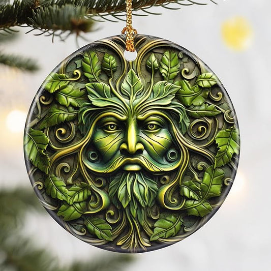 Christmas Ornaments, Dodosky 2.8in Ceramic Plant Ornament, Xmas Decor, Christmas Tree Ornaments, Xmas Decorations for Tree, Holiday Ornament, Gifts for Plant Lovers, Gifts for Men, Gardener