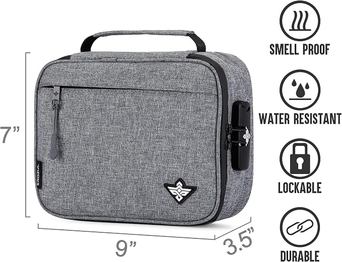 Exodus Storage Travel Bag with Combination Lock Water Resistant Organizer Case + Bonus Gifts (Black) - Image 2