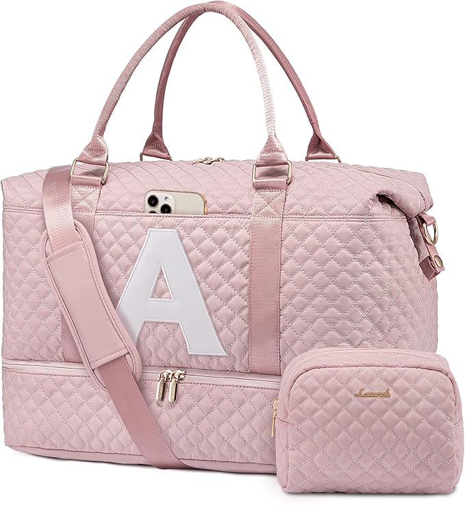 LOVEVOOK Travel Duffle Bag,Weekender Bags for Women with Shoe Compartment，Carry on Overnight Bag with Toiletry Bag,Gym Duffel Bag with Wet Pocket, Hospital Bags for Labor and Delivery by LOVEVOOK