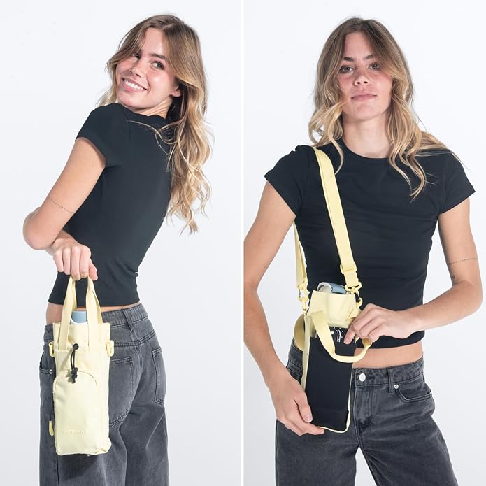 Sherpani Izzie, Water Bottle Crossbody, 32oz Bottle Carrier Bag | Bottle Holder Sling with Phone Pocket, Cross Body Drink Carrier Men Women, RFID Protection for Hiking Camping, Travel Gift - Image 2
